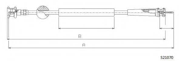 CABOR S21070 Трос спідометра