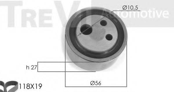 TREVI AUTOMOTIVE KD1027 Комплект ременя ГРМ