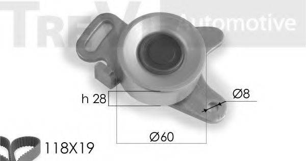 TREVI AUTOMOTIVE KD1039 Комплект ременя ГРМ