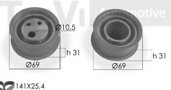 TREVI AUTOMOTIVE KD1050 Комплект ременя ГРМ