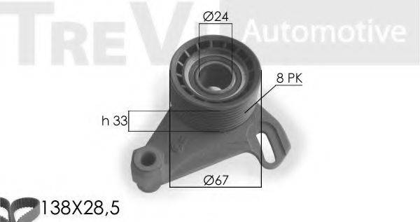 TREVI AUTOMOTIVE KD1084 Комплект ременя ГРМ