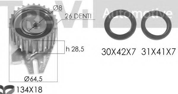 TREVI AUTOMOTIVE KD1127S Комплект ременя ГРМ