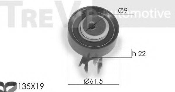 TREVI AUTOMOTIVE KD1160 Комплект ременя ГРМ