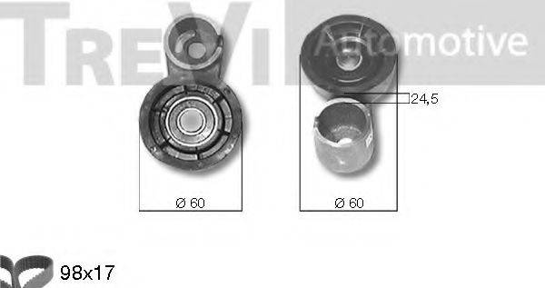 TREVI AUTOMOTIVE KD1187 Комплект ременя ГРМ