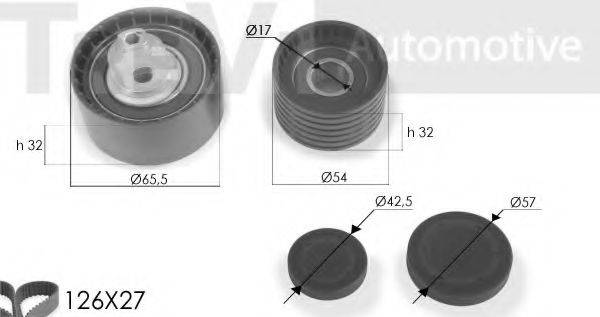 TREVI AUTOMOTIVE KD1247 Комплект ременя ГРМ