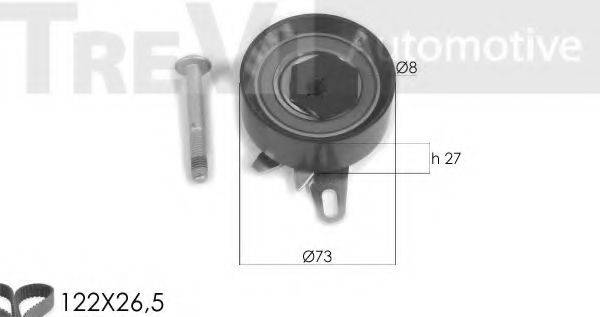 TREVI AUTOMOTIVE KD1262 Комплект ременя ГРМ