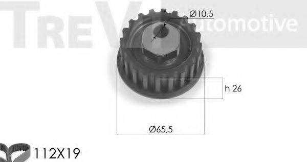 TREVI AUTOMOTIVE KD1264 Комплект ременя ГРМ