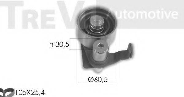 TREVI AUTOMOTIVE KD1410 Комплект ременя ГРМ