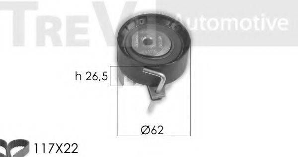 TREVI AUTOMOTIVE KD1423 Комплект ременя ГРМ