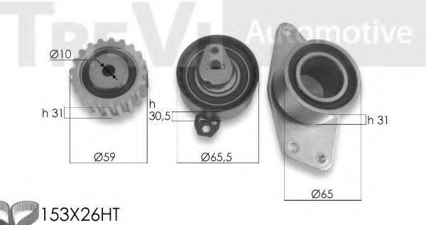 TREVI AUTOMOTIVE KD1457 Комплект ременя ГРМ