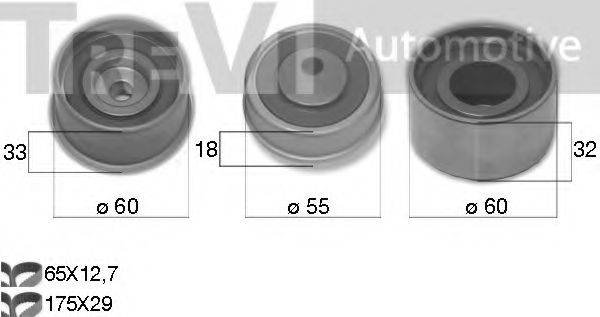 TREVI AUTOMOTIVE KD1492 Комплект ременя ГРМ