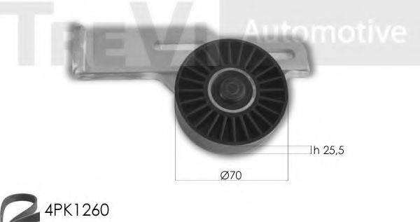 TREVI AUTOMOTIVE KA1053 Полікліновий ремінний комплект