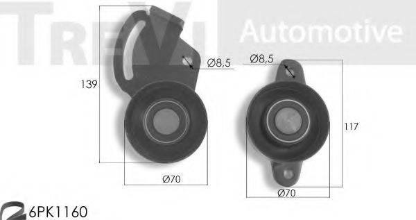 TREVI AUTOMOTIVE KA1056 Полікліновий ремінний комплект