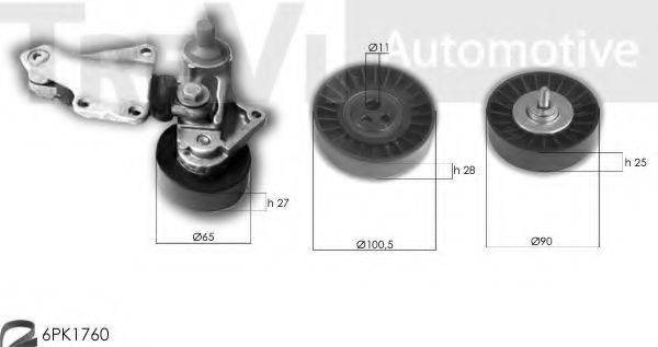 TREVI AUTOMOTIVE KA1121 Полікліновий ремінний комплект