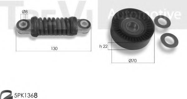 TREVI AUTOMOTIVE KA1180F Комплект роликів, полікліновий ремінь