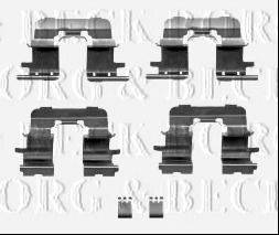 BORG & BECK BBK1349 Комплектуючі, колодки дискового гальма