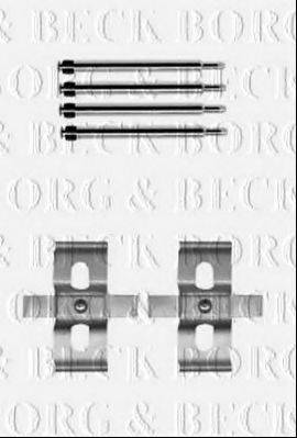 BORG & BECK BBK1565 Комплектуючі, колодки дискового гальма