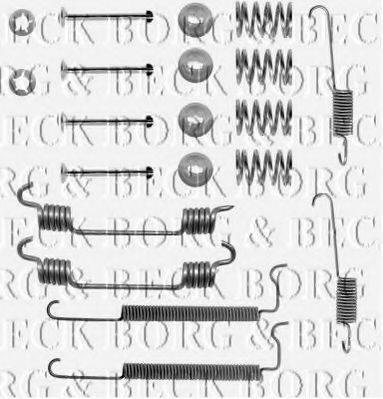 BORG & BECK BBK6112 Комплектуючі, колодки дискового гальма