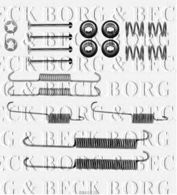 BORG & BECK BBK6138 Комплектуючі, колодки дискового гальма