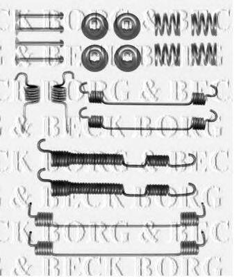 BORG & BECK BBK6255 Комплектуючі, колодки дискового гальма