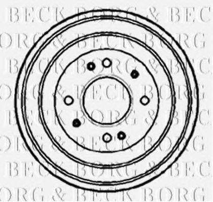 BORG & BECK BBR7078 Гальмівний барабан