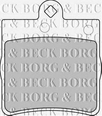 BORG & BECK BBP1669 Комплект гальмівних колодок, дискове гальмо