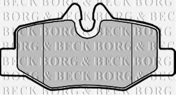 BORG & BECK BBP1958 Комплект гальмівних колодок, дискове гальмо