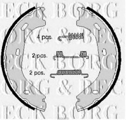 BORG & BECK BBS6070 Комплект гальмівних колодок