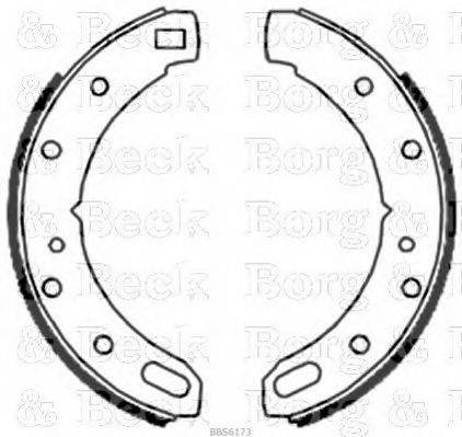 BORG & BECK BBS6173 Комплект гальмівних колодок