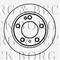 BORG & BECK BBD4043 гальмівний диск