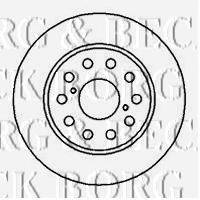 BORG & BECK BBD4208 гальмівний диск