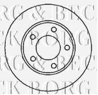 BORG & BECK BBD4287 гальмівний диск