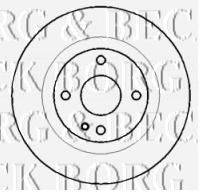BORG & BECK BBD4433 гальмівний диск