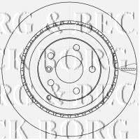 BORG & BECK BBD4543 гальмівний диск