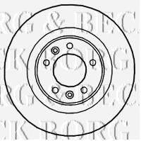 BORG & BECK BBD4667 гальмівний диск