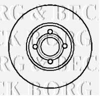 BORG & BECK BBD4973 гальмівний диск