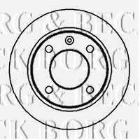 BORG & BECK BBD4975 гальмівний диск