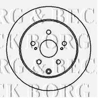 BORG & BECK BBD5030 гальмівний диск