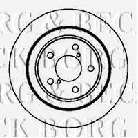 BORG & BECK BBD5047 гальмівний диск