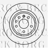 BORG & BECK BBD5057 гальмівний диск