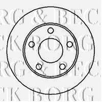 BORG & BECK BBD5074 гальмівний диск