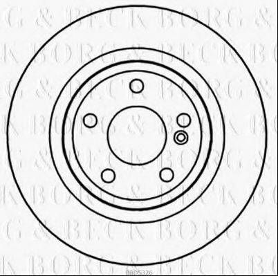 BORG & BECK BBD5326 гальмівний диск