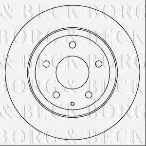 BORG & BECK BBD5332 гальмівний диск