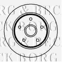 BORG & BECK BBD5739S гальмівний диск