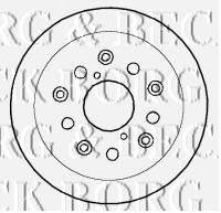 BORG & BECK BBD5775S гальмівний диск