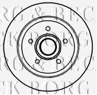 BORG & BECK BBD5840S гальмівний диск