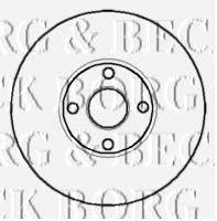 BORG & BECK BBD5859S гальмівний диск