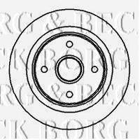 BORG & BECK BBD5862S гальмівний диск