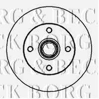 BORG & BECK BBD5895S гальмівний диск