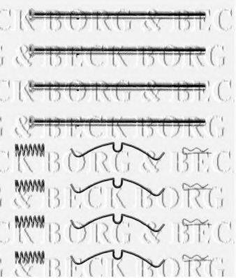 BORG & BECK BBK1070 Комплектуючі, колодки дискового гальма